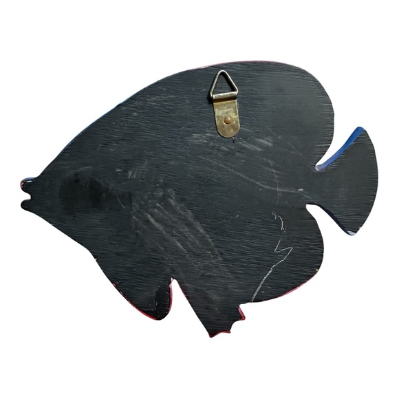 Y2K Fish & Ocean Themed Wall Decor Set of 9 Vibrant Tropical Painted Ceramic - Picture 15 of 16